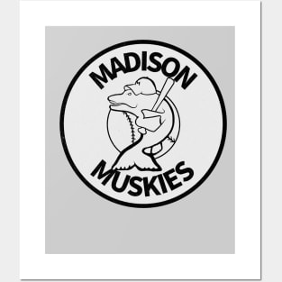 Defunct Madison Muskies Minor League Baseball 1983 Posters and Art